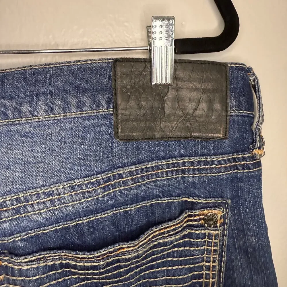 Affliction Jeans Men's Y2K Ace Straight Slim Flex Stretch Blue Denim 38 x 33